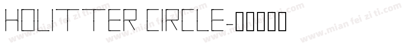 Holitter Circle字体转换